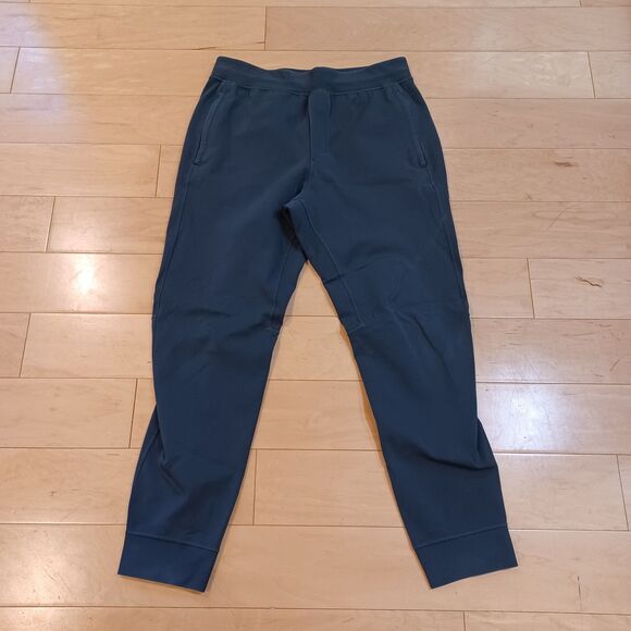 Lululemon Sojourn Jogger Pants Mens L Teal Tapered Athletic Zip Pockets M5423S - Picture 4 of 10